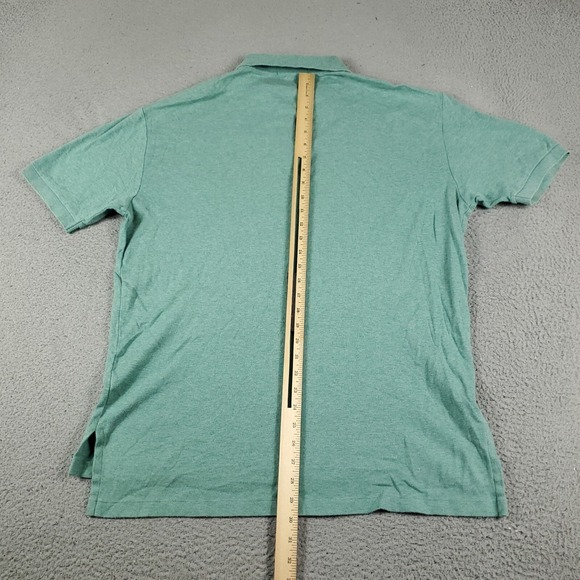 Ralph Lauren Polo Shirt Mens Large Green Pony Casual Short Sleeve - Picture 4 of 7